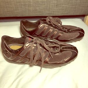 Geox respira sneakers dark brown